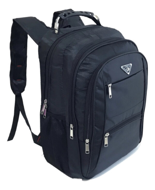 Plike Mochila Masculina Trabalho Notebook Resistente Impermeavel 40 L Cor Preto Desenho do tecido Liso Compartimento Notebook